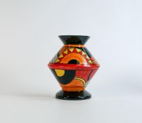 Lorna Bailey Flapper pattern wall pocket, height 19cm