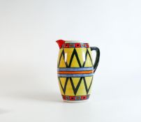 Lorna Bailey Grecian pattern large jug, limited edition, Old Ellgreave backstamp, height 24.5cm