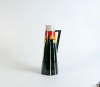 Lorna Bailey large Stoke on Trent pattern conical jug, Old Ellgreave backstamp, height 26cm