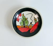 Lorna Bailey Marshland Cottage pattern mini comport, Ellgreave backstamp, diameter 16.5cm