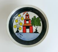 Lorna Bailey Pagoda pattern large comport, diameter 26cm