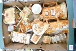 A large collection of Price Kensington Cottage Ware including Biscuit Barrel, Tea Service, Tankards,