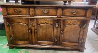 Cumpers of Salisbury 3 Door 3 drawer Sideboard 84cm H x 142cm W x 51cm D