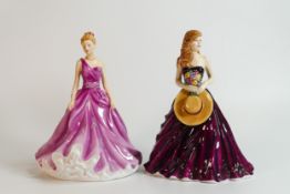 Royal Doulton figures Anne HN5332 and Linda HN5605 (2)