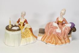 Royal Doulton Lady Figures Reverie Hn2305 & Meditation Hn2330(2)