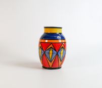 Lorna Bailey large Roman pattern vase, limited edition, Old Ellgreave backstamp, height 19cm