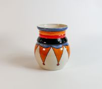 Lorna Bailey large Circus pattern vase, Old Ellgreave backstamp, height 17.5cm