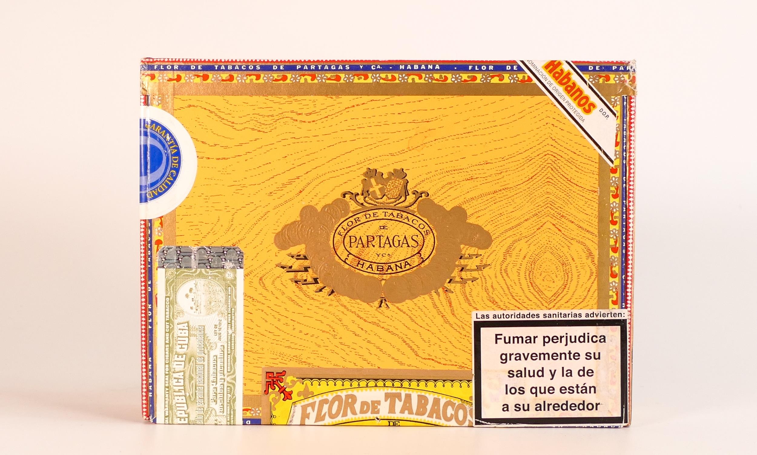 Opened box of 25 Partagas Habana Super Partagas Cigars (25)