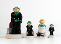 Wade Andy Cap themed items including money box, salt & pepper pots & smaller item, tallest 17.5cm.
