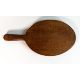 Robert 'Mouseman' Thompson solid English oak hand carved single handle cheeseboard. Oval form with - Image 4 of 4
