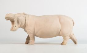Wade World of Survival Bisque figure hippopotamus, height 11cm. This was removed from the archives