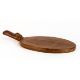 Robert 'Mouseman' Thompson solid English oak hand carved single handle cheeseboard. Oval form with - Image 2 of 4