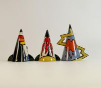 Lorna Bailey Dingle Porthill, Beach & Stoke on Trent pattern sugar sifters, Old Ellgreave backstamp,