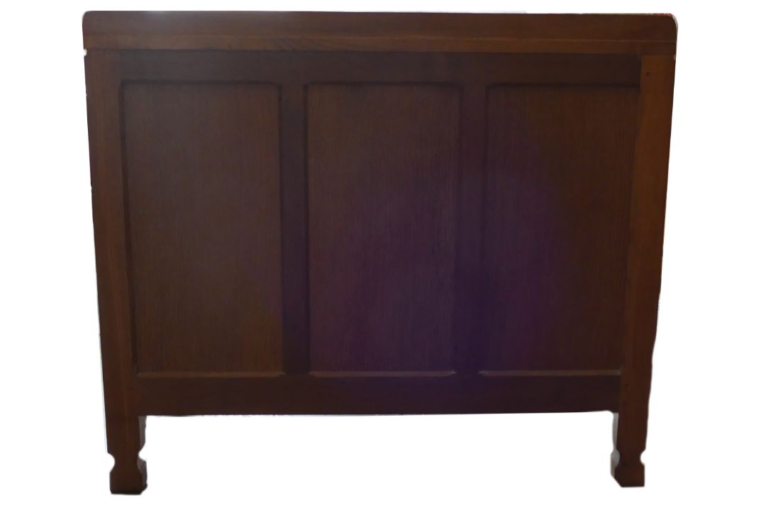 Robert 'Mouseman' Thompson (Kilburn), an English Oak panelled drinks cupboard, with raised - Image 6 of 6