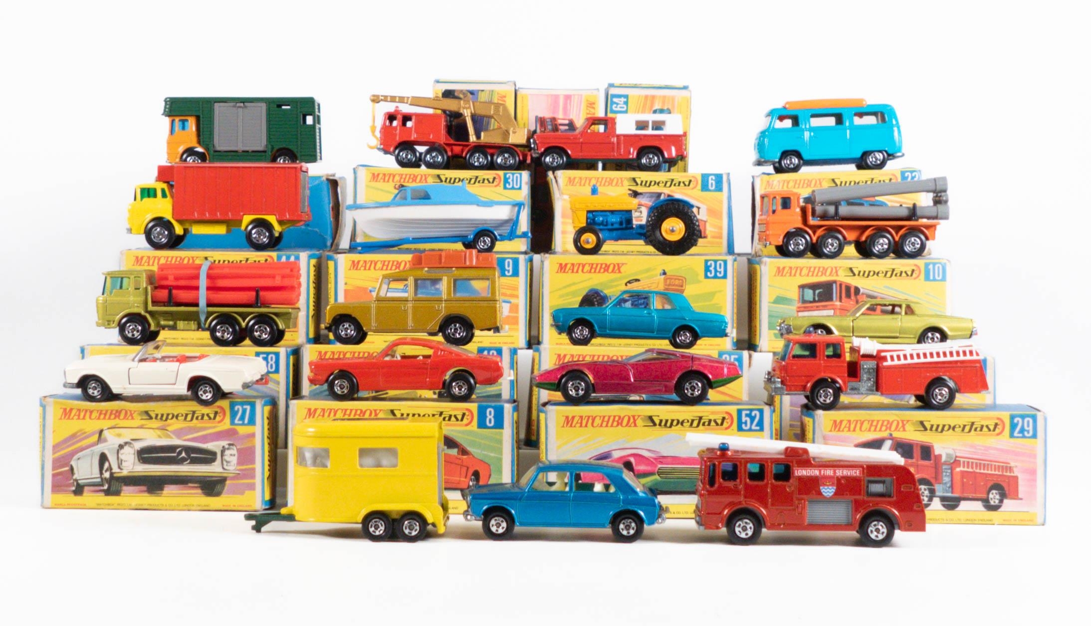 A collection of boxed Matchbox 75 series Superfast vehicles to include 9 Boat & Trailor, 62 - Image 4 of 5