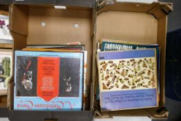 A large collection of easy listening & classical theme LP records(2 trays)