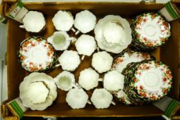 A large Collection of Early 20th Century Dainty Shaped Floral & Gilt decorated tea ware