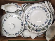 Royal Doulton Burgundy Part Dinner Set- 1 box