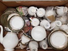 Royal Grafton Green Majestic Tea and Coffee Set- 1 Tray