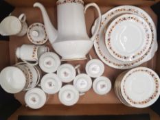 Royal Kent Golden Glory Coffee and Tea Set with Coffee Pot and Lid (35 pieces)- 1 Tray
