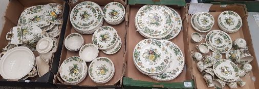 Mason’s Ironstone Green Strathmore Dinner and Tea Set (100+ pieces)- 4 boxes