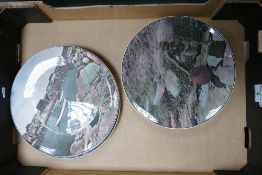 Six Royal Doulton Landscape Wall Plates to include Mount Egmont D6436, Murray River Gums D6425,