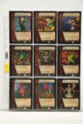 COMPLETE VS. SYSTEM MARVEL: WEB OF SPIDER-MAN 1ST EDITION FOIL SET, all cards are present, genuine