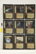 COMPLETE LORD OF THE RINGS MINES OF MORIA FOIL SET, all cards are present, genuine and are all in