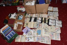 MASSIVE ACCUMULATION OF STAMPS IN EIGHT BOXES, comprises single country collections, duplicates in