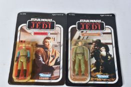 TWO SEALED KENNER STAR WARS 'RETURN OF THE JEDI' FIGURES TO INCLUDE A GENERAL MADINE, no. 70780,