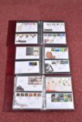 THREE ROYAL MAIL FDC ABUMS WITH COLLECTION OF COVERS TO 2007, approximately two hundred and twenty