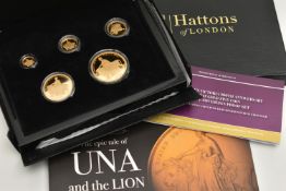A BOXED 'THE 2019 QUEEN VICTORIA 200TH ANNIVERSARY 24 CARAT GOLD FIVE COIN DEFINITIVE SOVEREIGN