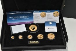 HATTONS OF LONDON THE CONCORDE 50TH ANNIVERSAY GOLD PROOF FIVE COIN SET, to include Twenty pound