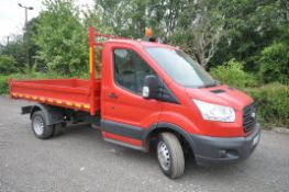 A 2014 FORD TRANSIT PICKUP/TIPPER - LL64 FYJ - This vehicle was first registered in November 2014. A