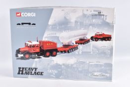 A BOX CORGI HEAVY HAULAGE A.L.E. SCAMMELL CONTRACTOR 1:50 SCALE DIECAST MODEL SET, numbered 31013,
