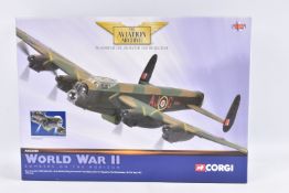 A BOXED LIMITED EDITION CORGI AVIATION ARCHIVE WORLD WAR II BOMBERS ON THE HORIZON AVRO LANCASTER