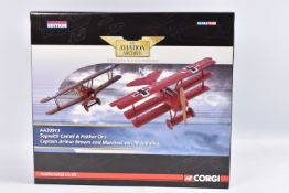 A BOXED LIMITED EDITION CORGI AVIATION ARCHIVE SOPWITH CAMEL & FOKKER DR.I 1:48 SCALE DIECAST