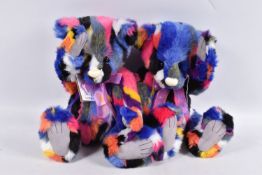 TWO UNBOXED CHARLIE BEARS KALEIDOSCOPE PLUSH BEARS, No.CB217020O, both appear complete and in very