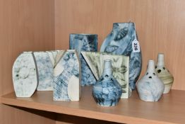 A GROUP OF CARN POTTERY VASES, Carn Pottery - Nancledra, Penzance, Cornwall studio art pottery
