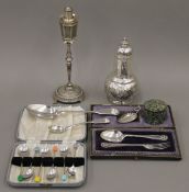 A quantity of miscellaneous silver plate.