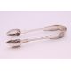 A pair of Kings pattern silver tongs. 14 cm long. 66.4 grammes. - Image 1 of 5