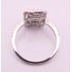 An 18 ct white gold ring with 5 baguette cut diamonds surrounded by numerous brilliant cut diamonds. - Image 6 of 8