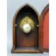 A Victorian inlaid mahogany mantle clock. 35 cm high. - Image 4 of 9