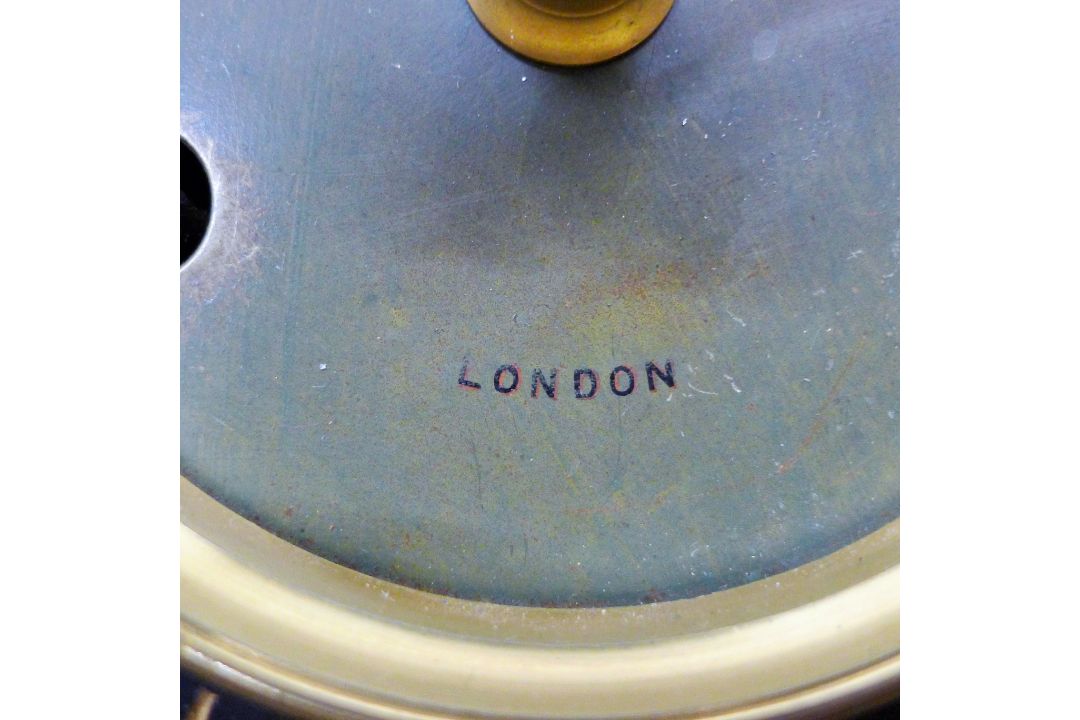 A Victorian inlaid mahogany mantle clock. 35 cm high. - Image 9 of 9