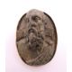 Four antique gold mounted carved stone classical portrait brooches. Three 3.5 cm high, the other 2. - Image 9 of 14