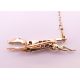 A diamond set unmarked gold racehorse brooch, possibly the horse ''Warmspun''. 3.5 cm long. 4. - Image 2 of 7