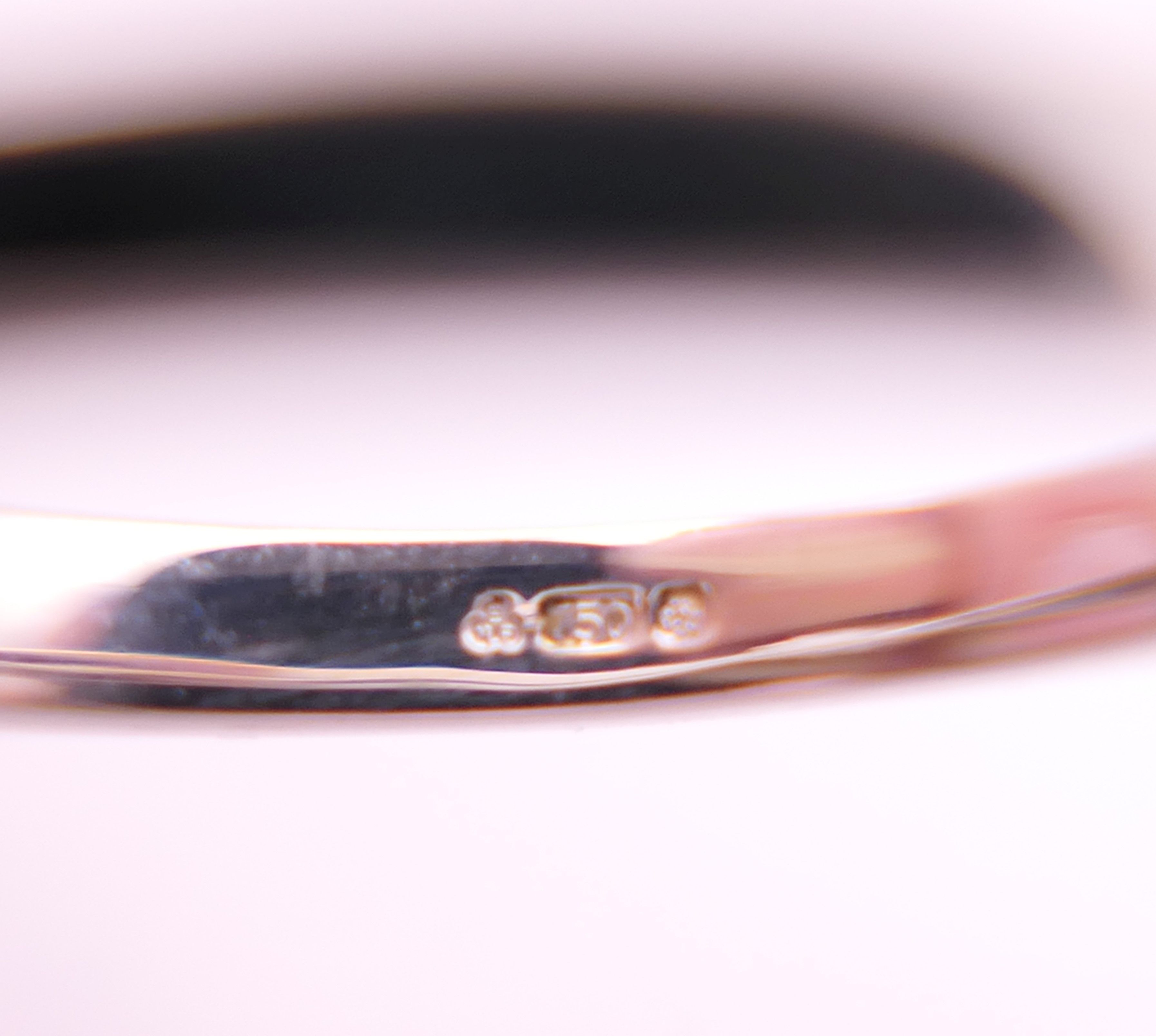 An 18 ct white gold diamond solitaire ring, the stone approximately 0.8 carat. Ring size M. - Image 6 of 6