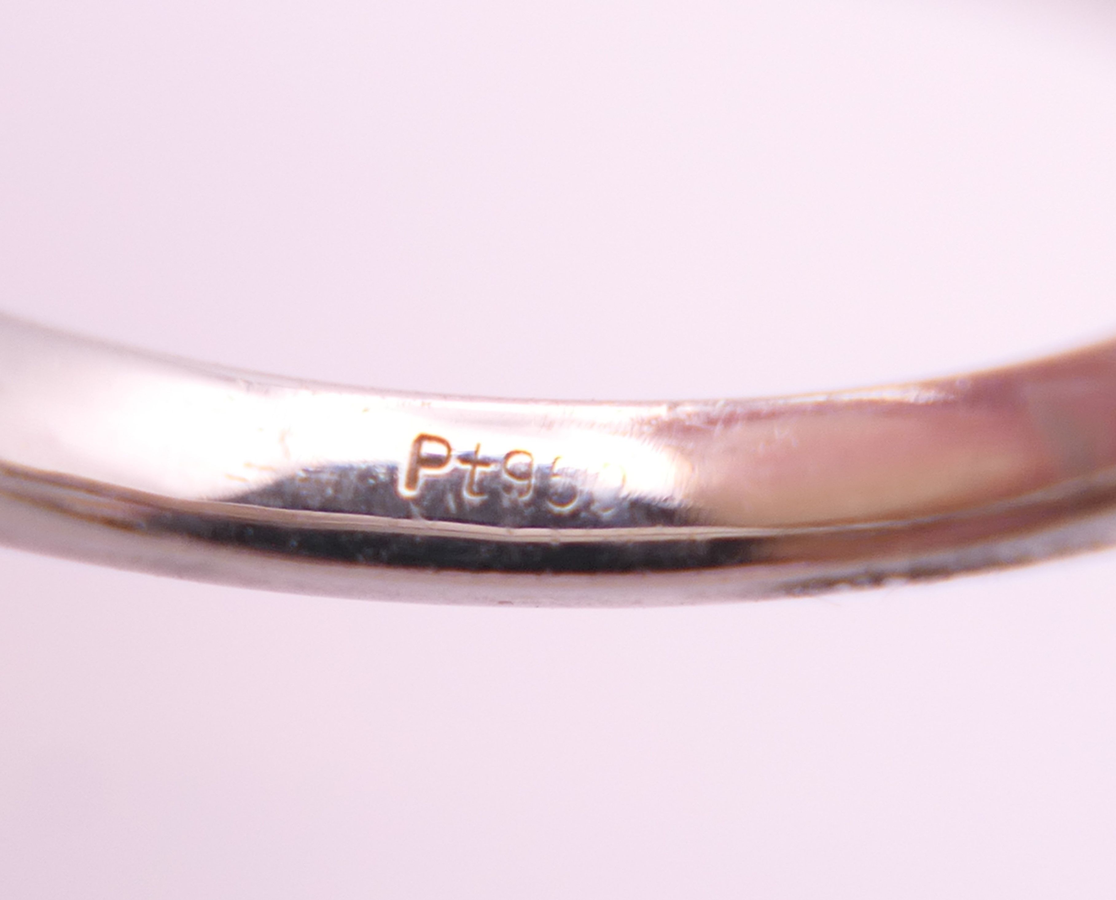 A platinum diamond solitaire ring, the stone approximately 1.9 carats. Ring size L. - Image 7 of 7