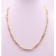 A 9 ct gold watch chain, converted to a necklace. 40.5 cm long. 29.9 grammes. - Image 1 of 5