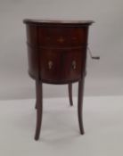 An Edwardian Tyrela gramophone. 77 cm high.